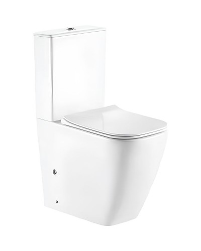 Унитаз компакт CeramaLux 1288A с бачком и сиденьем Микролифт