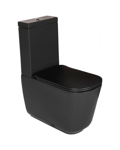 Унитаз компакт Kerasan Tribeca 511731 Черный матовый без бачка и сиденья