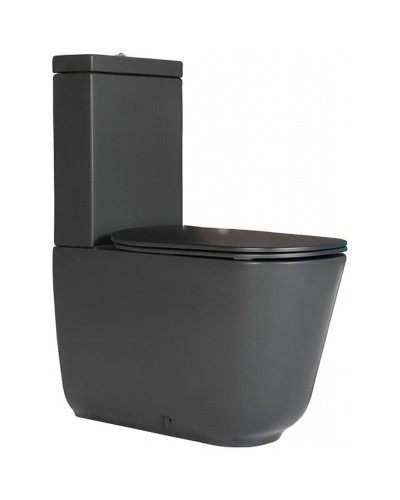 Унитаз компакт Kerasan Tribeca 511731 Черный матовый без бачка и сиденья