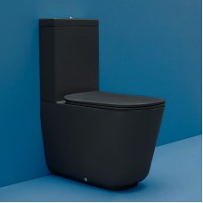 Унитаз компакт Kerasan Tribeca 511731 Черный матовый без бачка и сиденья
