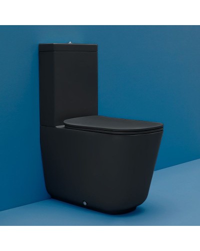 Унитаз компакт Kerasan Tribeca 511731 Черный матовый без бачка и сиденья