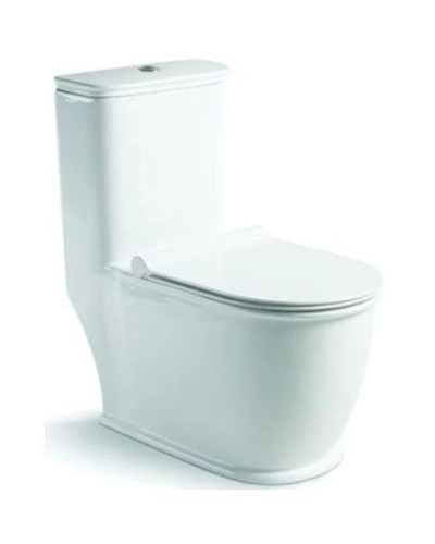 Унитаз-компакт безободковый с сиденьем микролифт SantiLine SL-5019