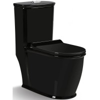 Унитаз-компакт безободковый с сиденьем микролифт SantiLine SL-5019B