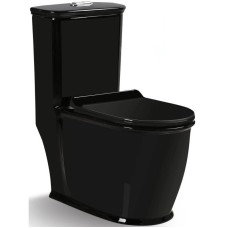 Унитаз-компакт безободковый с сиденьем микролифт SantiLine SL-5019B