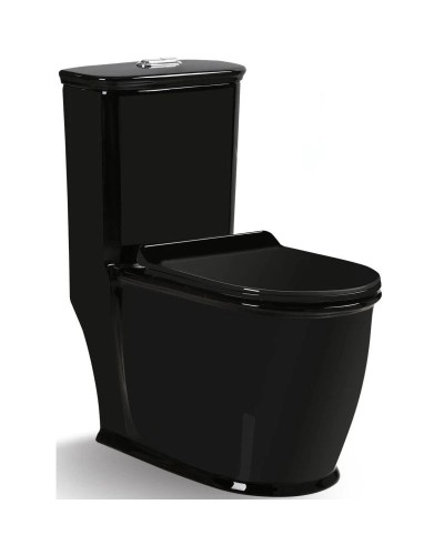 Унитаз-компакт безободковый с сиденьем микролифт SantiLine SL-5019B