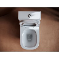 Унитаз компакт Ceramica Nova Alfa CN9002 с бачком и сиденьем Микролифт