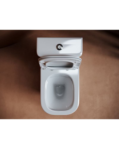 Унитаз компакт Ceramica Nova Alfa CN9002 с бачком и сиденьем Микролифт