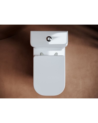 Унитаз компакт Ceramica Nova Alfa CN9002 с бачком и сиденьем Микролифт