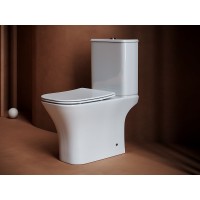 Унитаз компакт Ceramica Nova Alfa CN9002 с бачком и сиденьем Микролифт