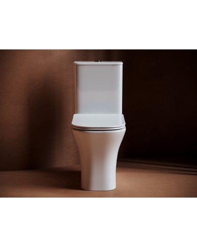 Унитаз компакт Ceramica Nova Alfa CN9002 с бачком и сиденьем Микролифт