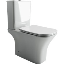 Унитаз компакт Ceramica Nova Alfa CN9002 с бачком и сиденьем Микролифт