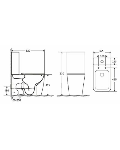 Унитаз компакт Grossman Style GR-4453S с бачком и сиденьем Микролифт
