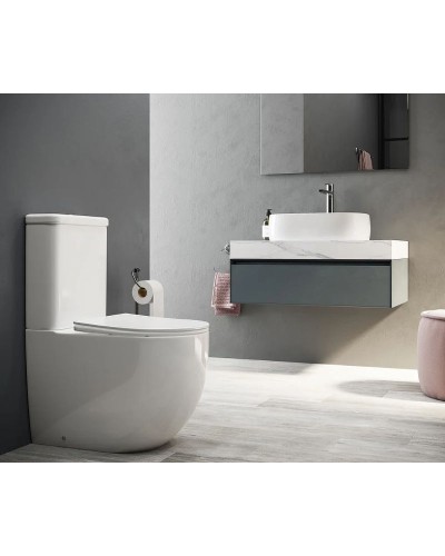 Унитаз компакт Ceramica Nova Mia CN1801 с бачком и сиденьем Микролифт