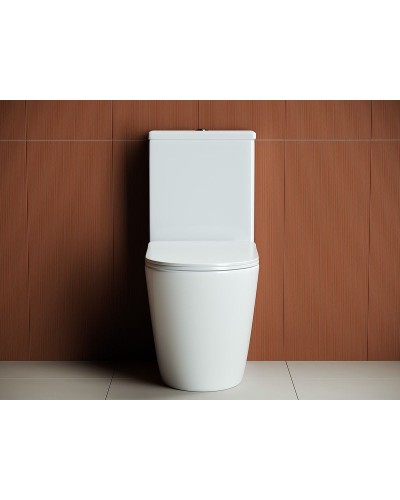 Унитаз компакт Ceramica Nova Highlight CN1802 с бачком и сиденьем Микролифт