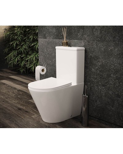 Унитаз компакт Ceramica Nova Highlight CN1802 с бачком и сиденьем Микролифт