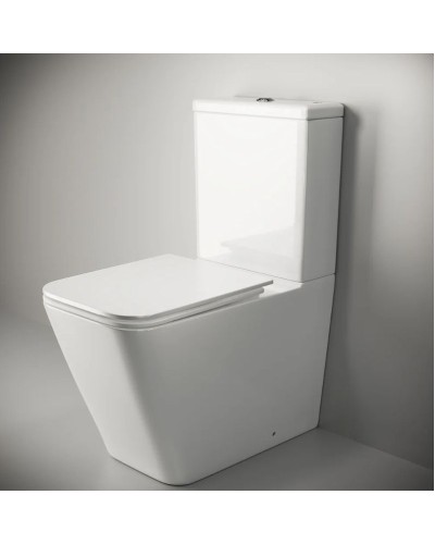 Унитаз компакт Ceramica Nova Cubic CN1803 с бачком и сиденьем Микролифт
