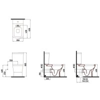 Унитаз-компакт с сиденьем микролифт Bien Neptun NPKD06301VP0W5SZ0