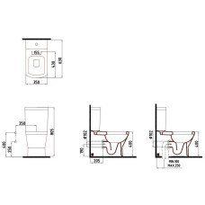 Унитаз-компакт с сиденьем микролифт Bien Neptun NPKD06301VP0W5SZ0