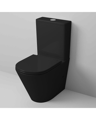 Унитаз компакт Grossman GR-4450BMS Черный матовый с сиденьем Микролифт