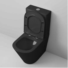 Унитаз компакт Grossman GR-4450BMS Черный матовый с сиденьем Микролифт