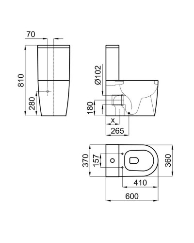 Унитаз-компакт Noken Acro N380000032