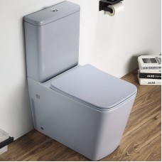 Унитаз компакт CeramaLux 2170AXMHL Голубой матовый с бачком и сиденьем Микролифт