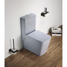 Унитаз компакт CeramaLux 2170AXMHL Голубой матовый с бачком и сиденьем Микролифт