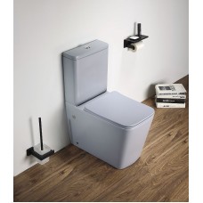 Унитаз компакт CeramaLux 2170AXMHL Голубой матовый с бачком и сиденьем Микролифт