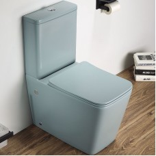 Унитаз компакт CeramaLux 2170AXMLG Зеленый матовый с бачком и сиденьем Микролифт