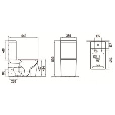 Унитаз компакт CeramaLux 2170AXMLG Зеленый матовый с бачком и сиденьем Микролифт