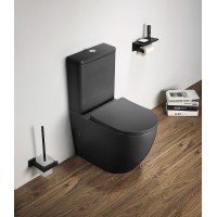 Унитаз компакт CeramaLux 2166XMDH Серый матовый с бачком и сиденьем Микролифт