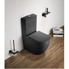 Унитаз компакт CeramaLux 2166XMDH Серый матовый с бачком и сиденьем Микролифт