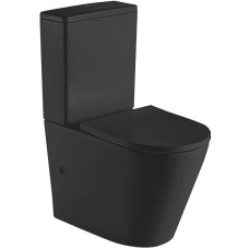 Унитаз компакт CeramaLux 2179-1MB Черный матовый с бачком и сиденьем Микролифт