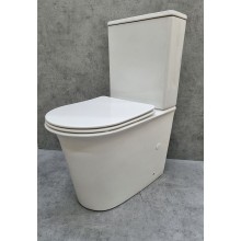 Унитаз компакт CeramaLux 1223A Белый глянцевый с бачком и сиденьем Микролифт