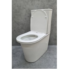 Унитаз компакт CeramaLux 1223A Белый глянцевый с бачком и сиденьем Микролифт