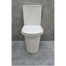 Унитаз компакт CeramaLux 1223A Белый глянцевый с бачком и сиденьем Микролифт