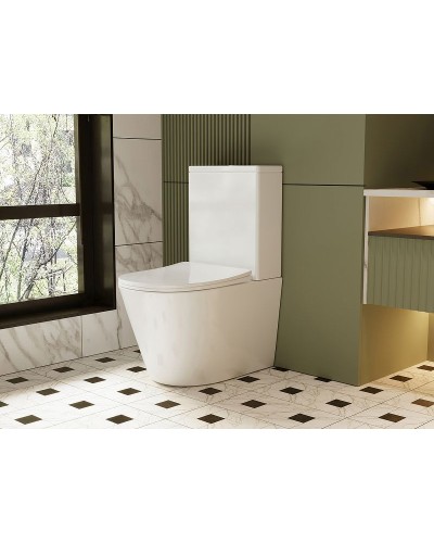 Унитаз компакт Abber Bequem AC1112 с бачком и сиденьем Микролифт