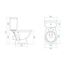 Унитаз-компакт с сиденьем Santek Паллада 1.WH30.2.376