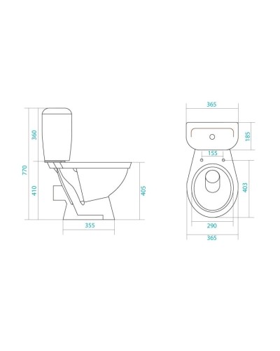 Унитаз-компакт с сиденьем Santek Паллада 1.WH30.2.376