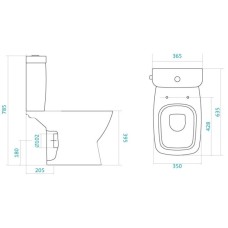 Унитаз-компакт с сиденьем микролифт Santek Нео 1.WH30.2.470