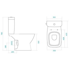Унитаз-компакт с сиденьем микролифт Santek Нео 1.WH30.2.194