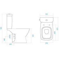 Унитаз-компакт с сиденьем Santek Нео 1.WH30.2.187