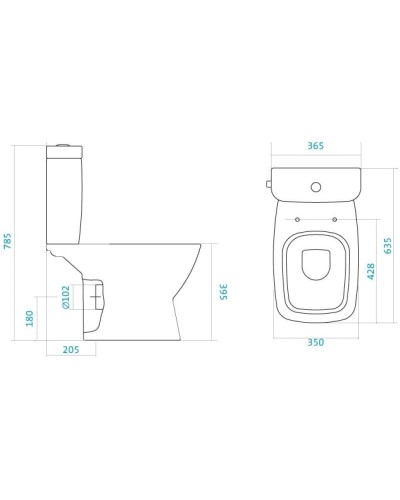 Унитаз-компакт с сиденьем Santek Нео 1.WH30.2.187