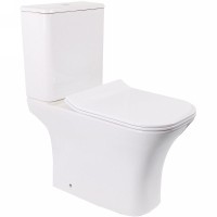 Унитаз компакт Cerutti SPA Vettore MW CT9240 Белый матовый с бачком и сиденьем Микролифт