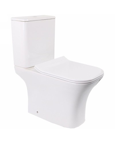 Унитаз компакт Cerutti SPA Vettore MW CT9240 Белый матовый с бачком и сиденьем Микролифт