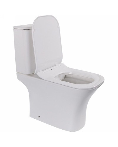 Унитаз компакт Cerutti SPA Vettore MW CT9240 Белый матовый с бачком и сиденьем Микролифт