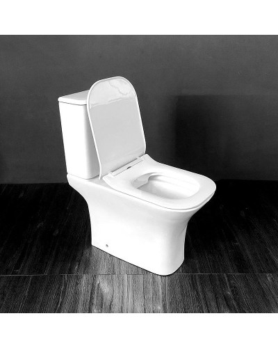 Унитаз компакт Cerutti SPA Vettore MW CT9240 Белый матовый с бачком и сиденьем Микролифт