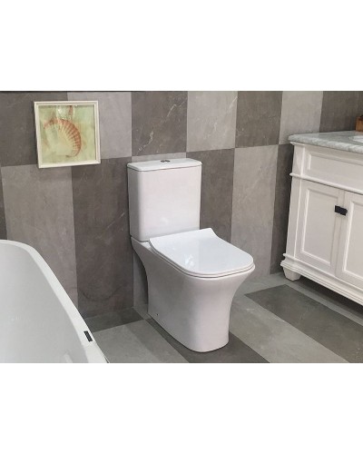 Унитаз компакт Cerutti SPA Vettore MW CT9240 Белый матовый с бачком и сиденьем Микролифт