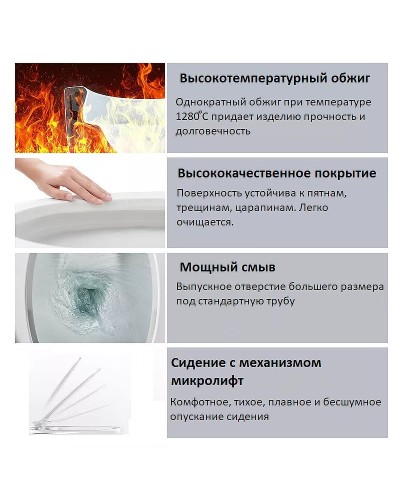 Унитаз компакт Cerutti SPA Vettore MW CT9240 Белый матовый с бачком и сиденьем Микролифт