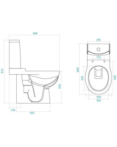 Унитаз-компакт с сиденьем микролифт Santek Аллегро 1.WH30.1.955